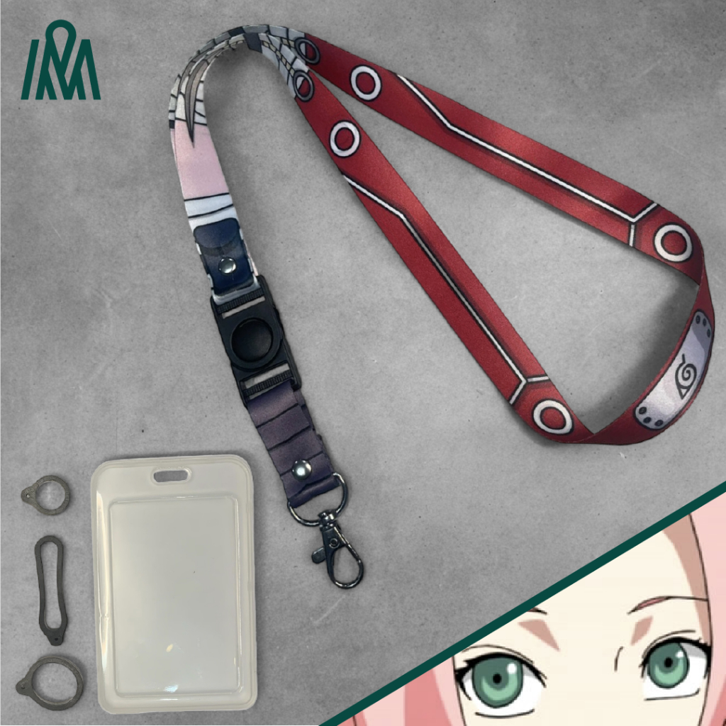 

Lanyard SAKURA Naruto Anime Merchandise Tali ID Card (unofficial)