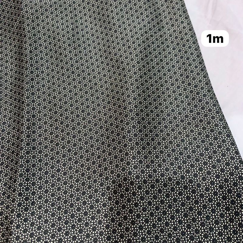 (Sale 1m) Kain Satin Silk Motif Bunga