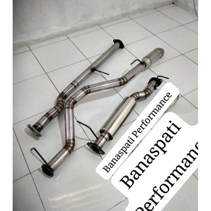 Knalpot Racing Centerpipe+Resonator Knalpot Tailpipe Ford Everest TDI 2.5 Manual/Ford Ranger TDI 2.5