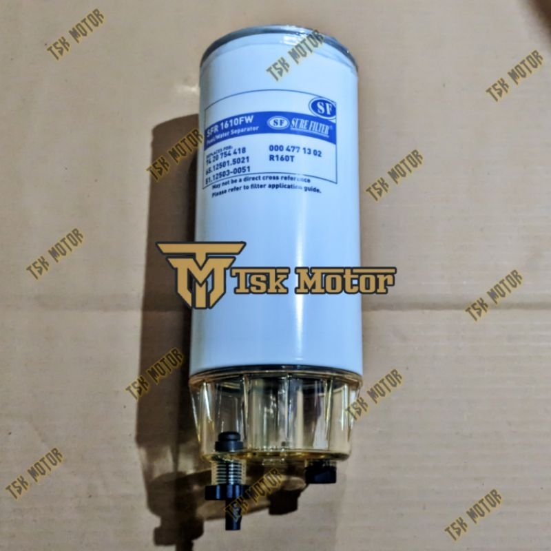 Filter solar bawah+bowl mercy axor 1623-2523-2528-4028-4928 Fuso FJ2523-2528 FZ4028-4928