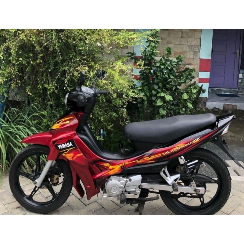 Striping sticker Jupiter Z 2008 2009 Merah Hitam Sticker Lis standard Ori Yamaha Jupiter Z Merah 200