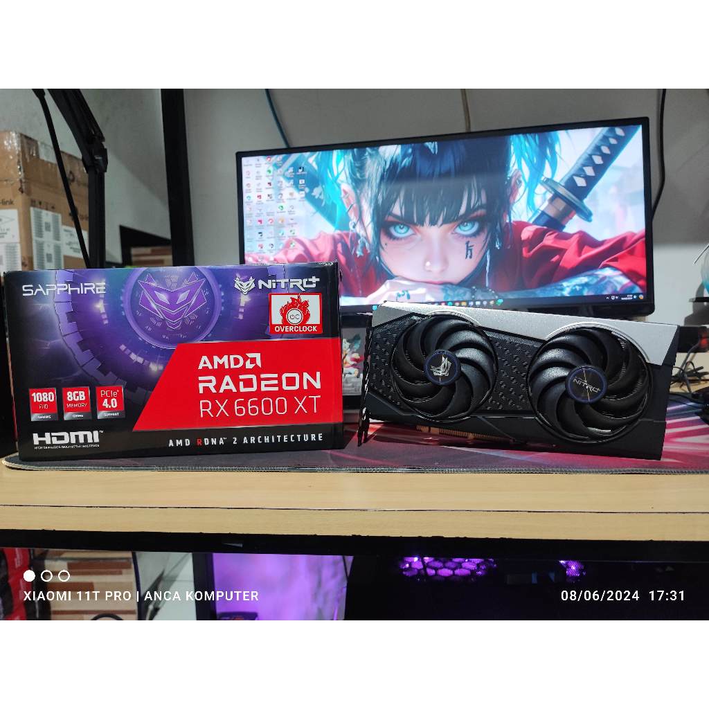 VGA CARD ASUS MSI SAPHIRE POWERCOLOR Radeon™ RX 6600 / RX 6600 XT 8GB DDR6