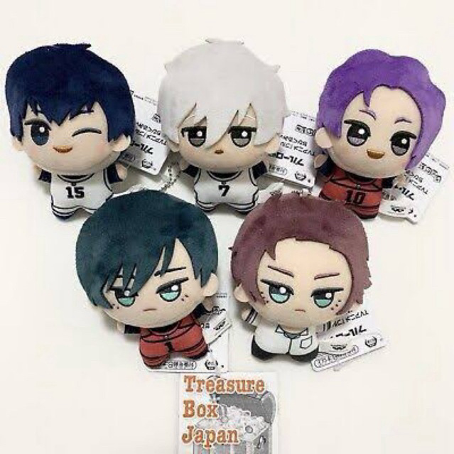 Blue lock | Bluelock Boneka CHIBIGURUMI REO Capit Hug Character Keychain Original + JJK Fuwa Riko