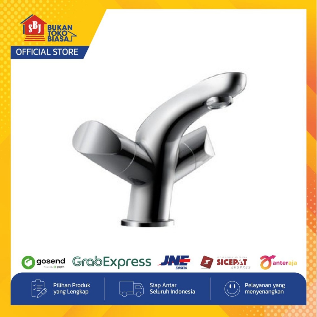 Onda  B 60012 Exclusive Kran Wastafel Cuci Tangan Panas Dingin Kuningan