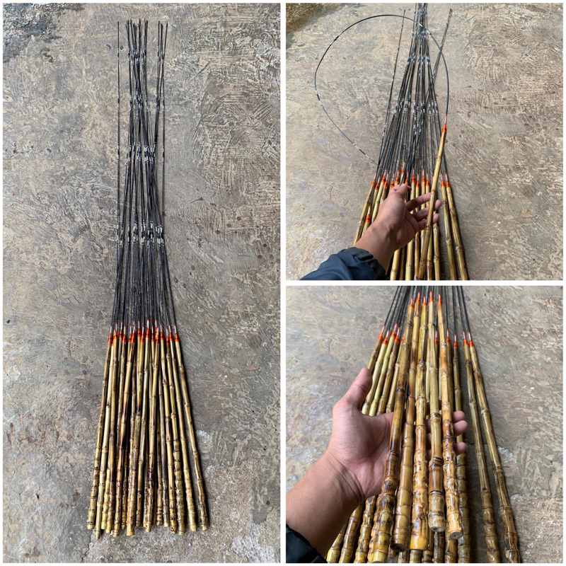 JORAN PANCING FIBER LENTUR GAGANG BAMBU CENDANI 120cm | micro fishing wader red devil