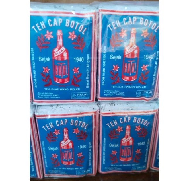 

TEH BOTOL BIRU 1 PAK ISI 10 PCS @ 40 GRAM | TEH SEJAK 1940