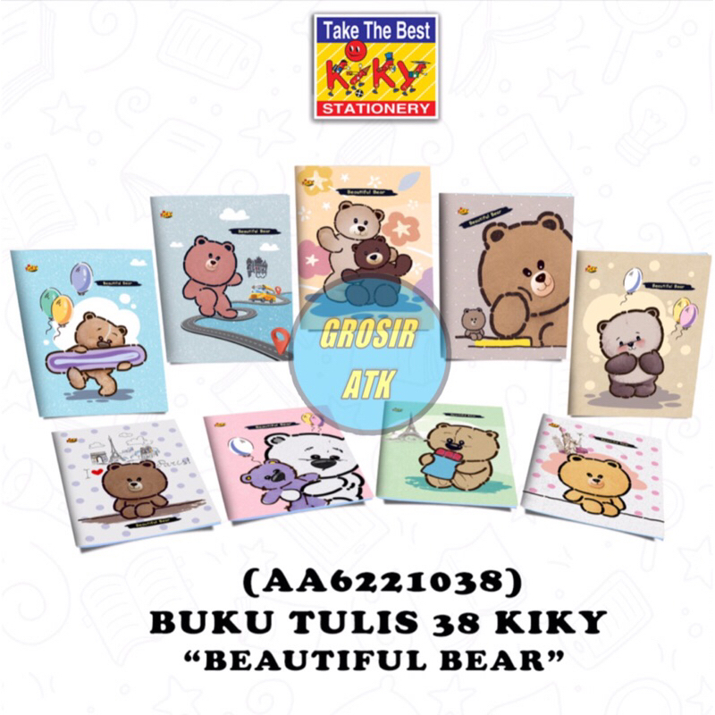

1 PAK 10 Pcs!! BUKU TULIS KIKY ISI 38 LEMBAR