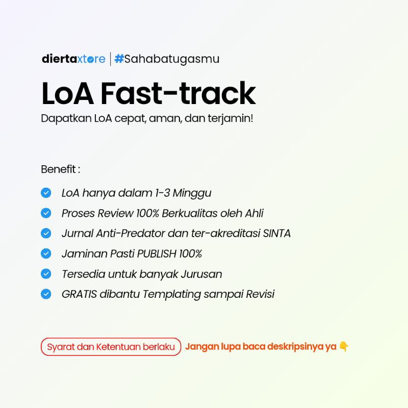 Publikasi Jurnal SINTA dengan LoA Cepat (Fast-Track Approval)