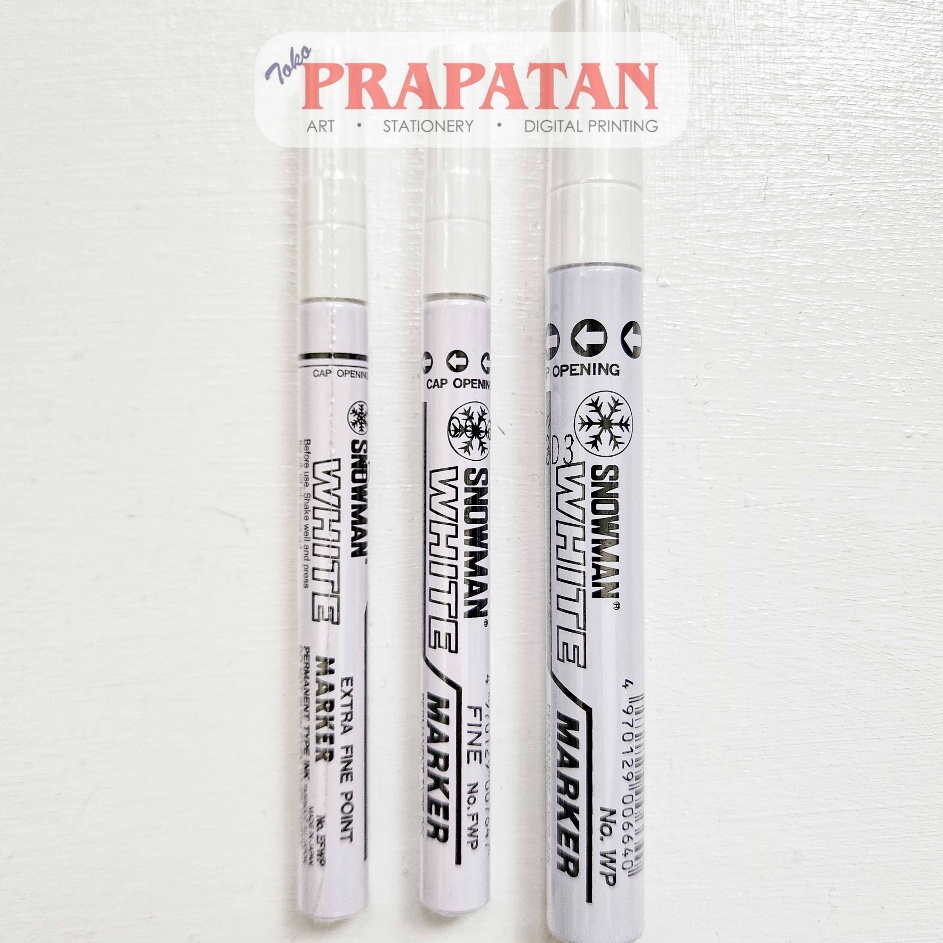 

Super Promo Snowman White Permanent Marker GP Spidol Putih