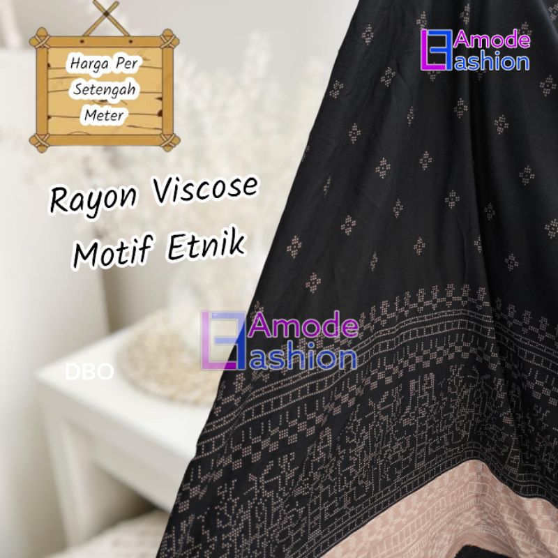Kain Rayon Viscose Motif Etnik