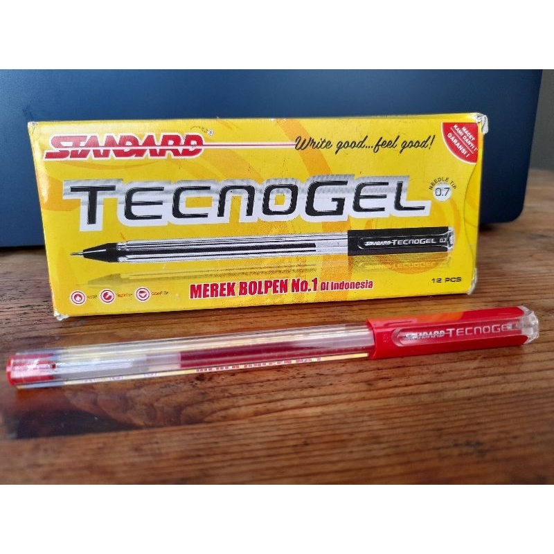 

Pulpen Standard Tecnogel 0,7 MERAH RED12 pcs ORIGINAL ball point pen