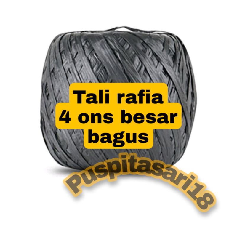 

tali rafia 4 ons hitam besar