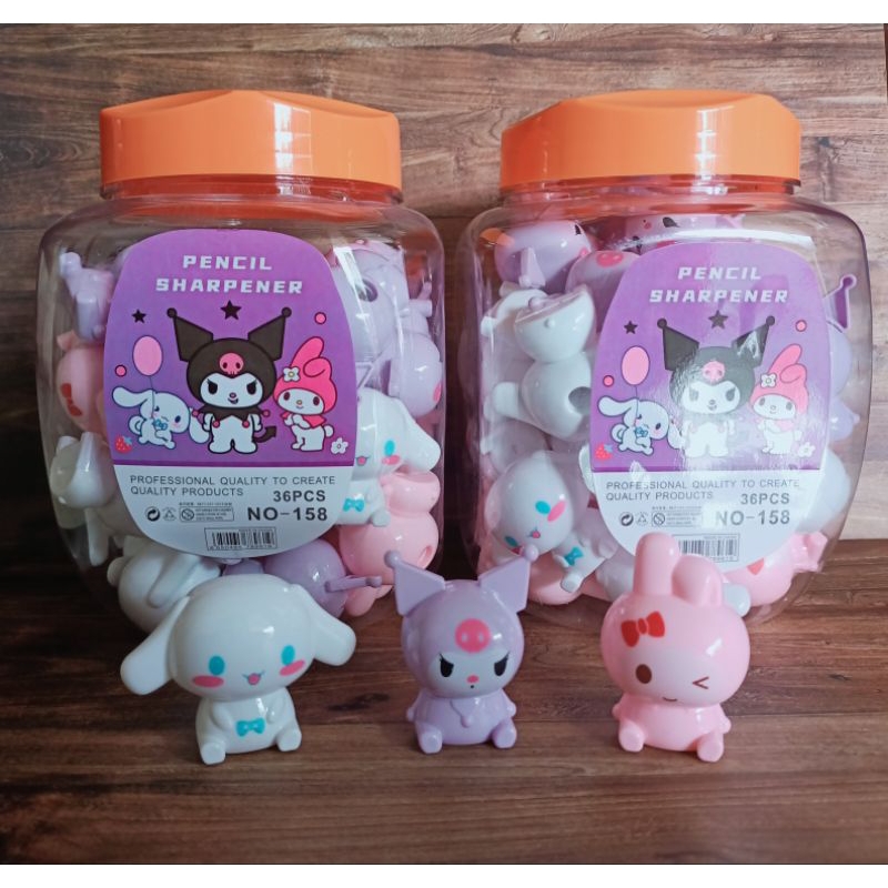 

Rautan bentuk sanrio kuromi || orotan || pencil sharpener murah