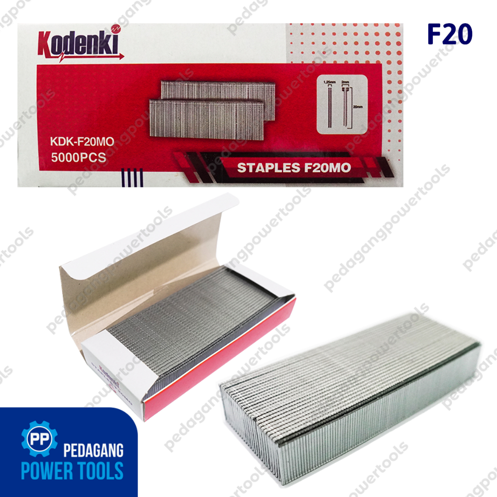 

KODENKI F20 Isi Staples Mesin Paku Tembak Refill Air Nailer Gun Lurus
