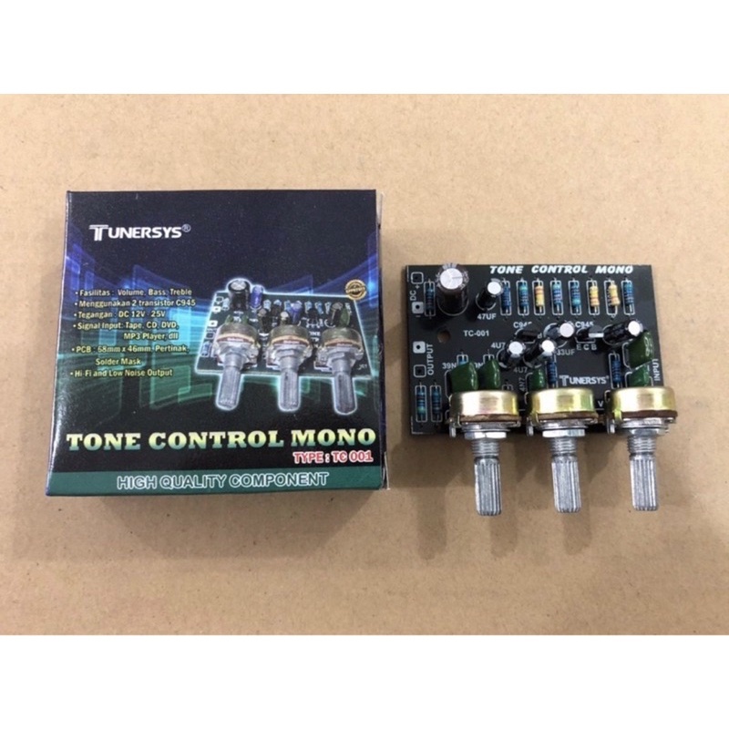 TONE CONTROL MONO 3 POTENSIO TUNERSYS