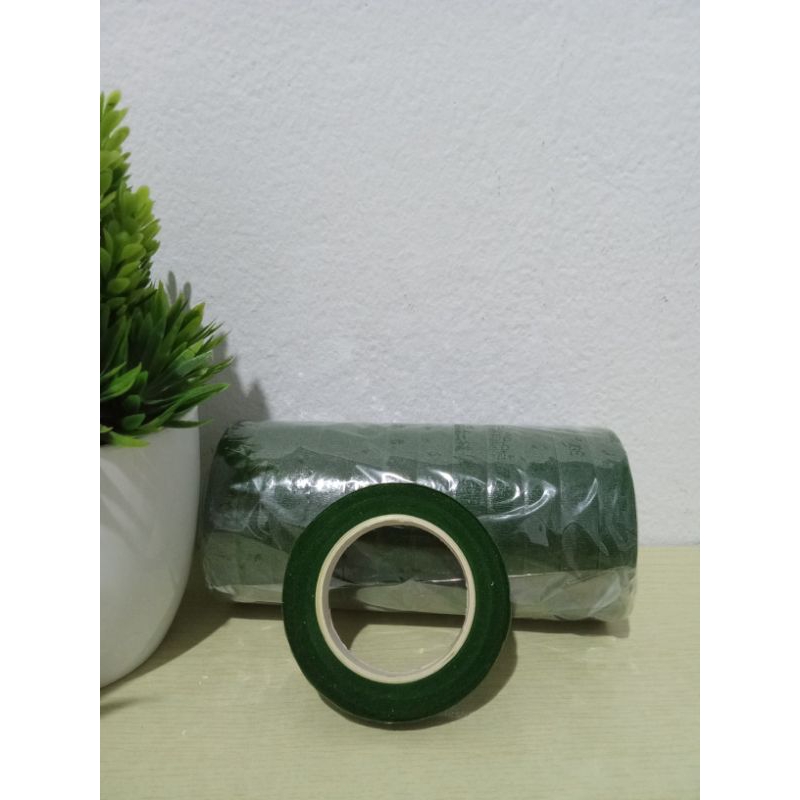 SELOTIP WARNA HIJAU/FLORAL TAPE/SELOTIP WARNA HIJAU/FLORAL TAPE HIJAU/FLORAL TAPE 1/2mm/SELOTIP KAWA
