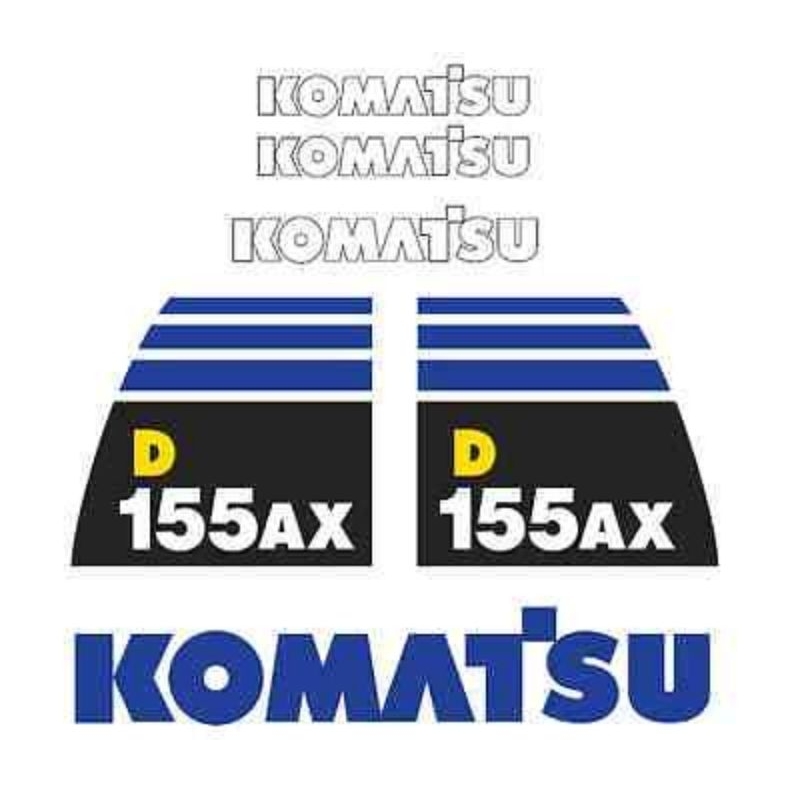 STICKER DOZER KOMATSU D 155AX-5 HIGH QUALITY