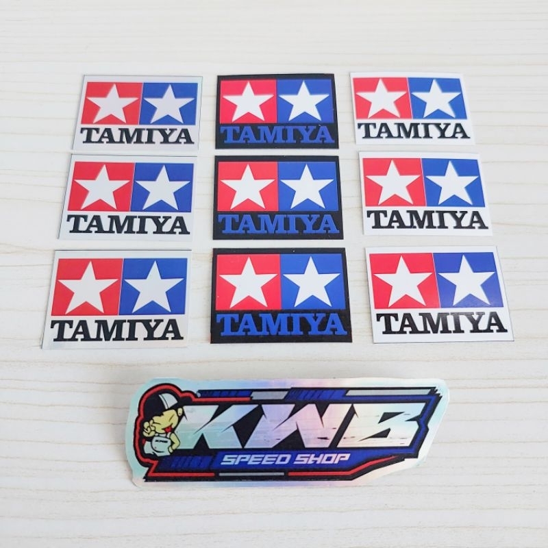 

Sticker stiker tamiya logo tamiya harga per pcs 1 sticker