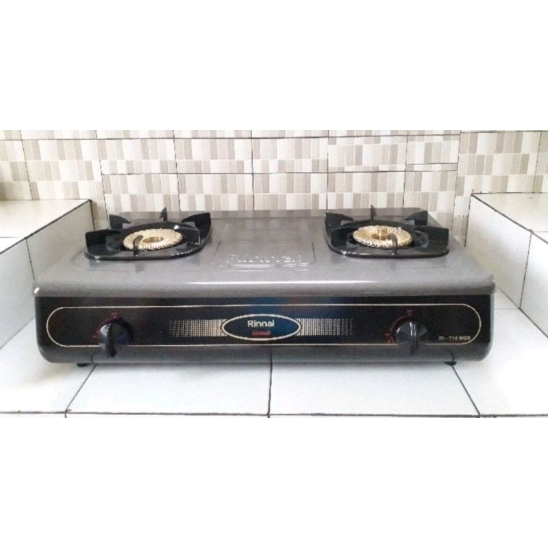 KOMPOR GAS RINNAI RI-712BGX kompor gas 2 tungku kompor gas mata 2 kompor tinggi kompor anti gores