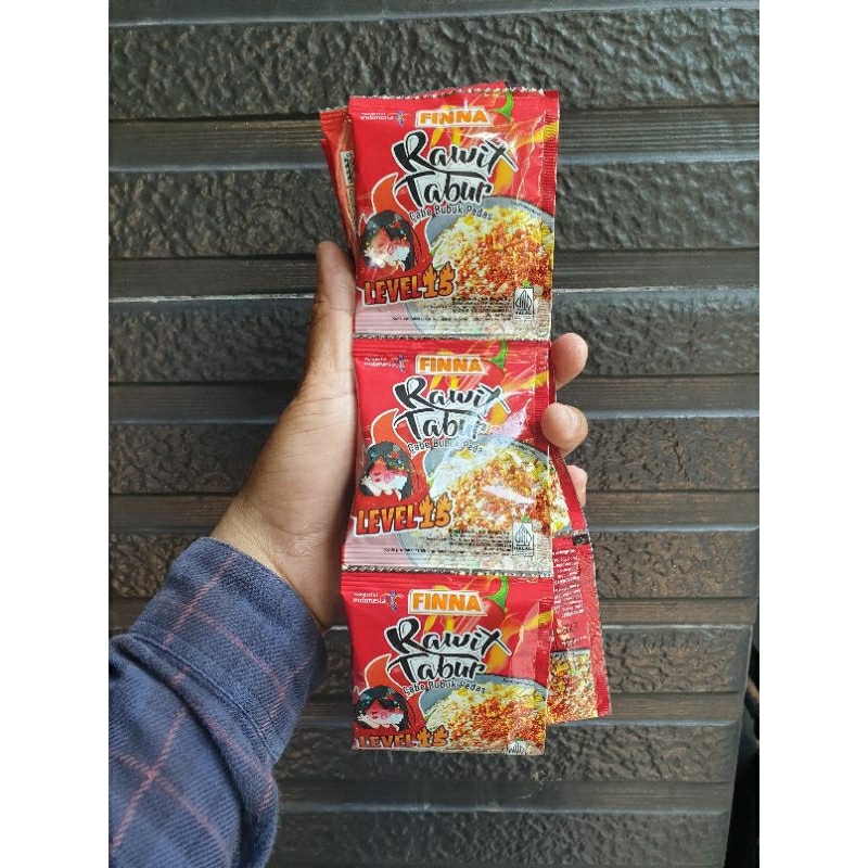 

Finna Rawit Tabur Level 15 (12pcs × 6gr) | Cabe Tabur | Lombok Bubuk | Bubuk Cabai