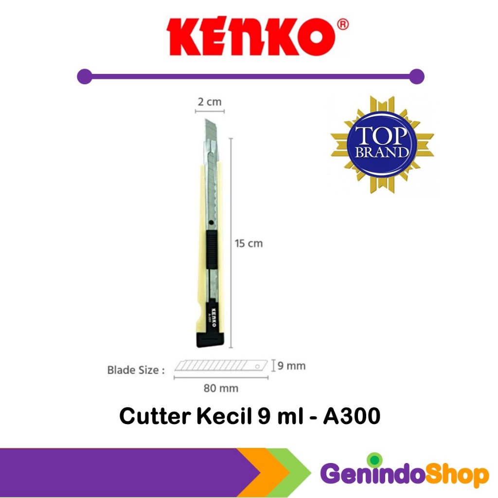 

Cutter Kecil 9mm Kenko A300