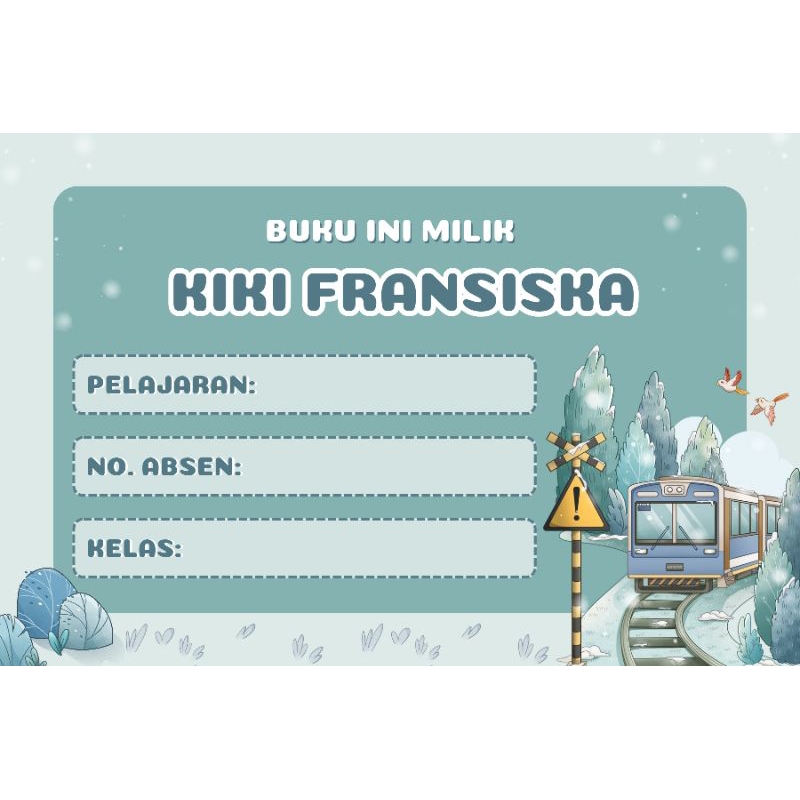 

STIKER LABEL BUKU MATA PELAJARAN