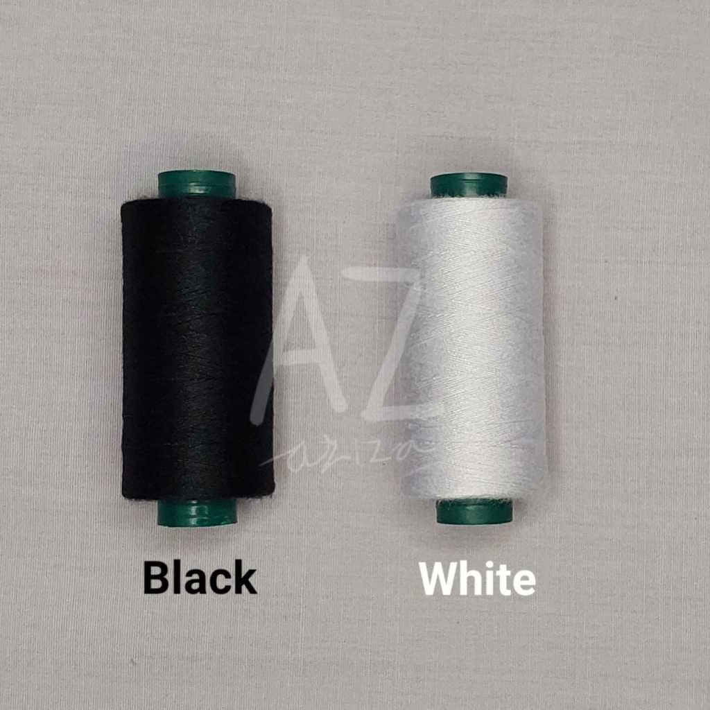 Benang Jahit Yamalon Warna Hitam - Putih (500 Yard)