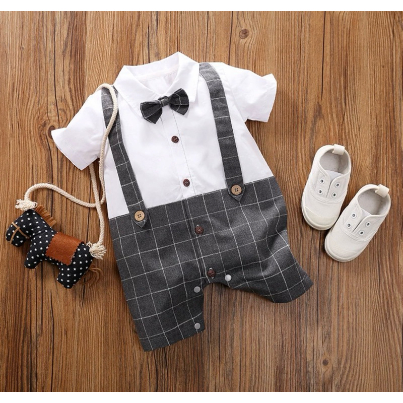 baju pesta cowok anak romper bayi cowok
