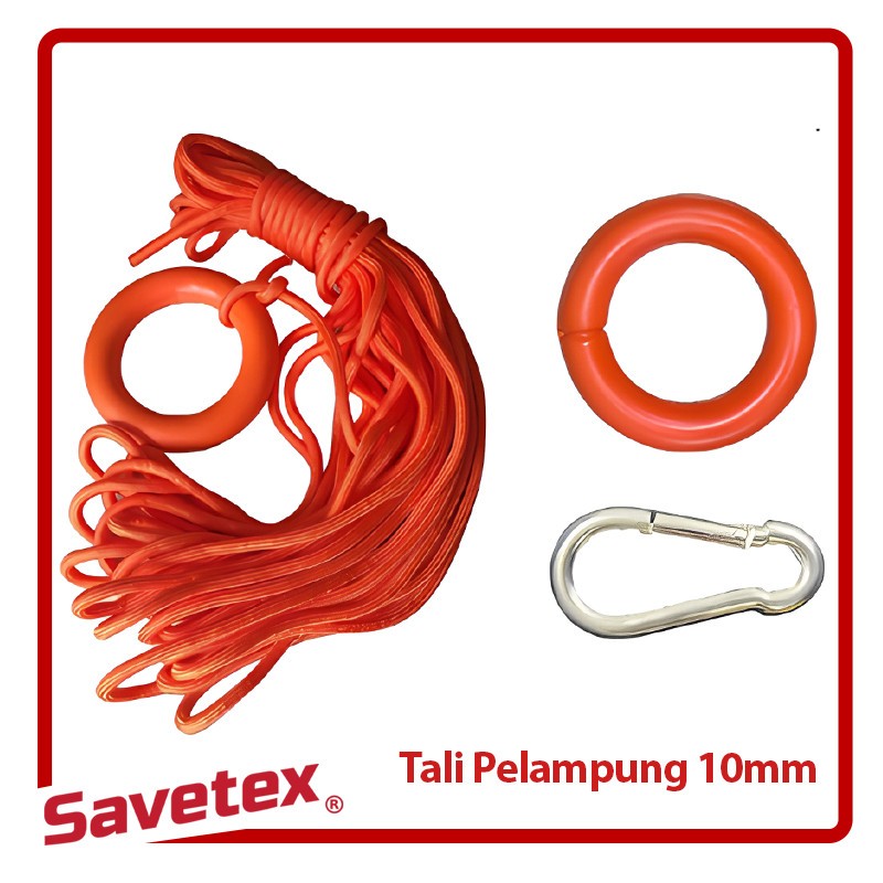 Tali Pelampung 10mm Lifebuoy / Floating Rope Life Buoy Ring Buoy 10 mm / Rescue Rope Lifebuoys / Tal