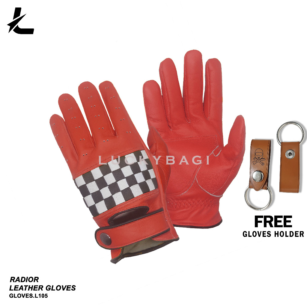 Sarung Tangan Kulit Asli Radior Gloves Motor Sarung Tangan Kulit Motor