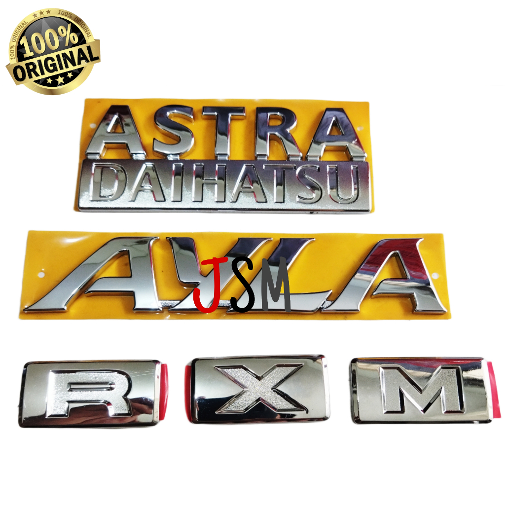 Emblem AYLA Original Daihatsu/ Emblem Bagasi Daihatsu Ayla/ Daihatsu AYLA