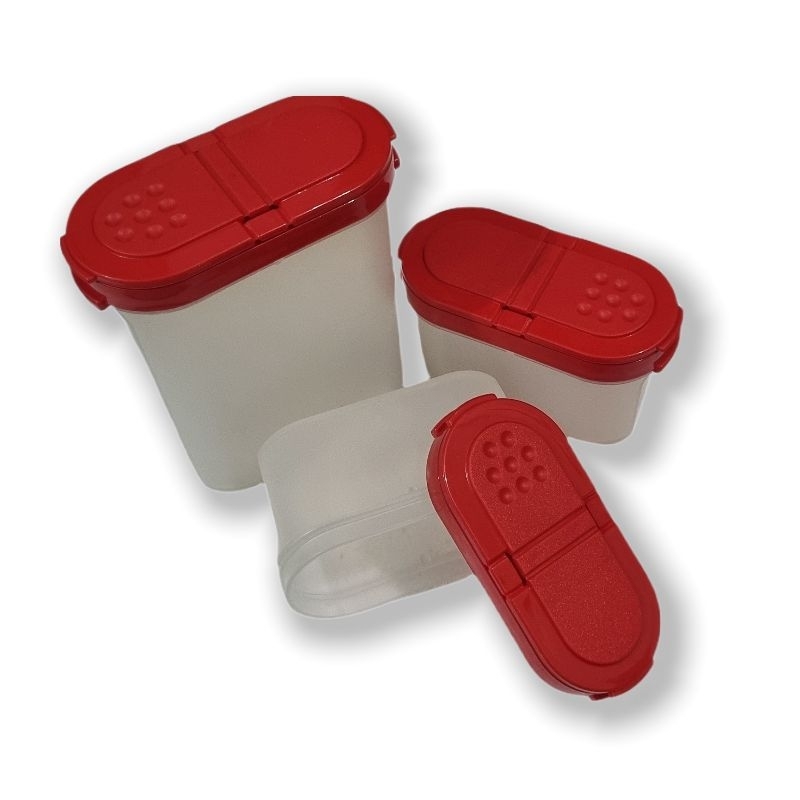 Tupperware storage bumbu dapur/tempat penyimpanan/wadah bumbu Tupperware