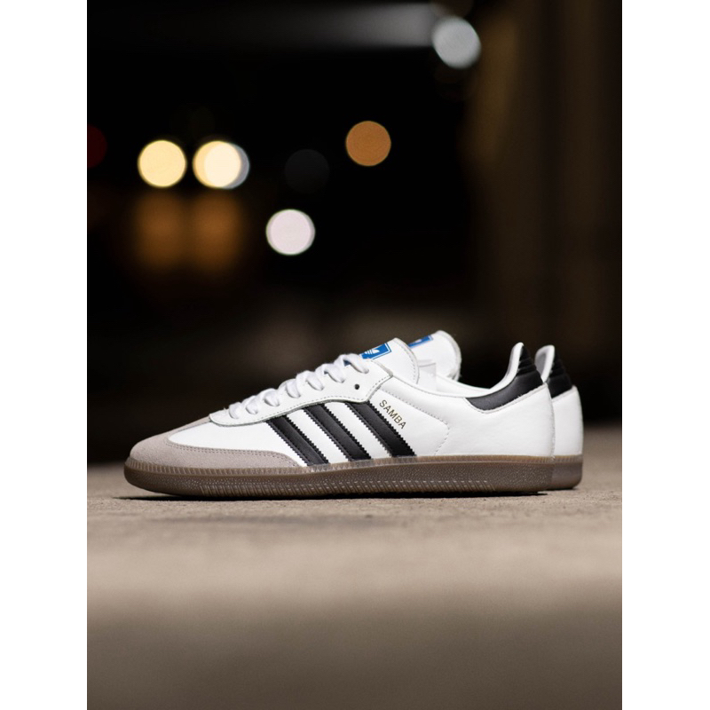 Sepatu Pria Sneakers Adidas Samba OG White Gum 100% Original