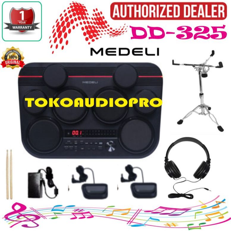 Portable Drum Medeli DD325 Portable Drum Elektrik Medeli DD-325 Drum Pad Elektrik