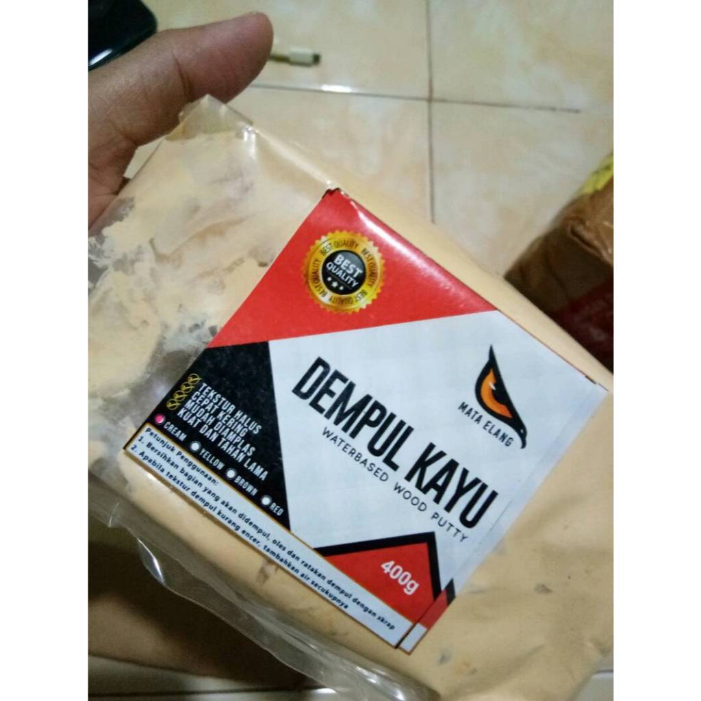 ⭐READY ⭐ Dempul Kayu Mata Elang / Penambal Lubang Kayu / Dempul Kayu Mata Elang Based Water