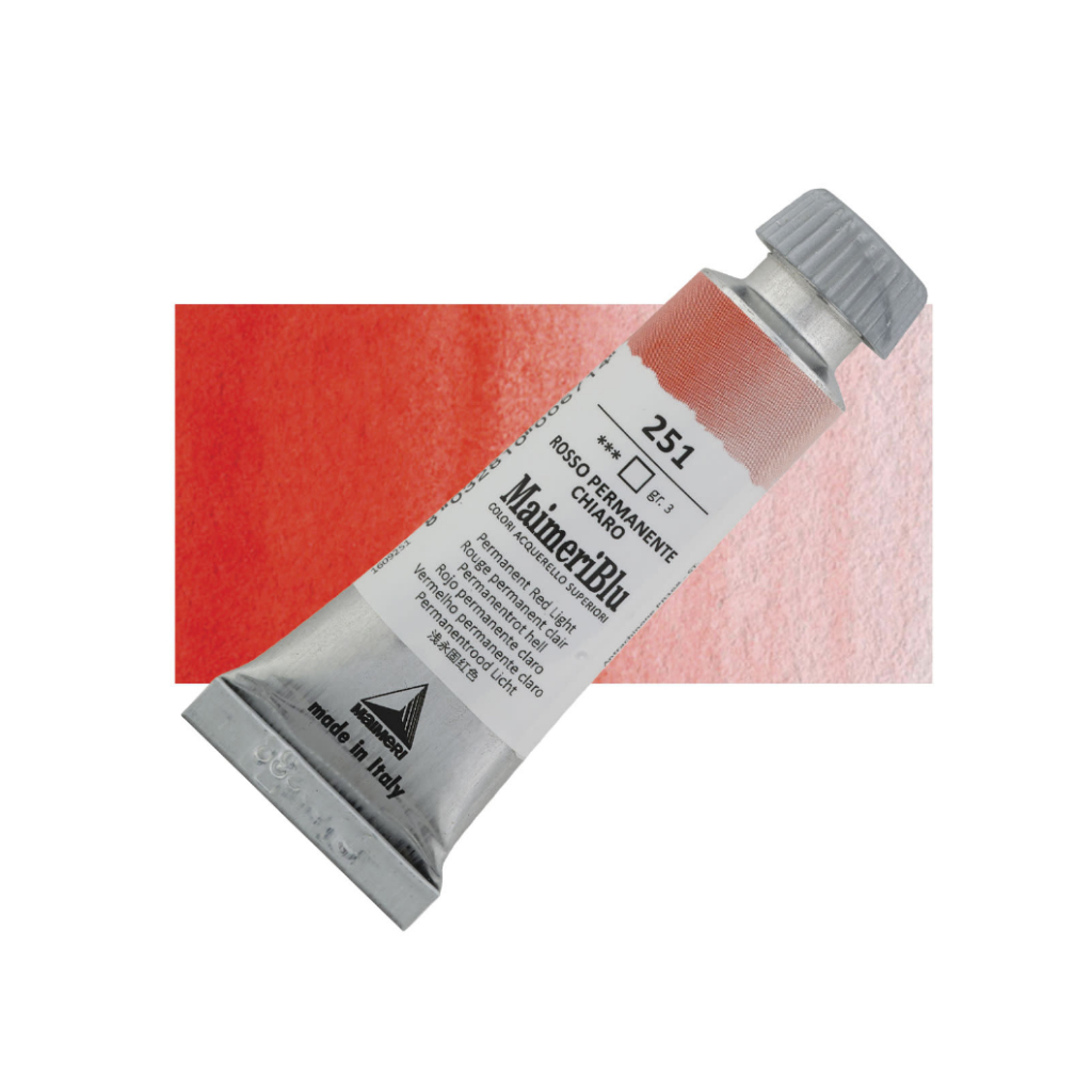 

Cat Air Lukis Maimeri Blu Watercolour 12ml MaimeriBlu Permanent Red Light 251 M1609251 - PC