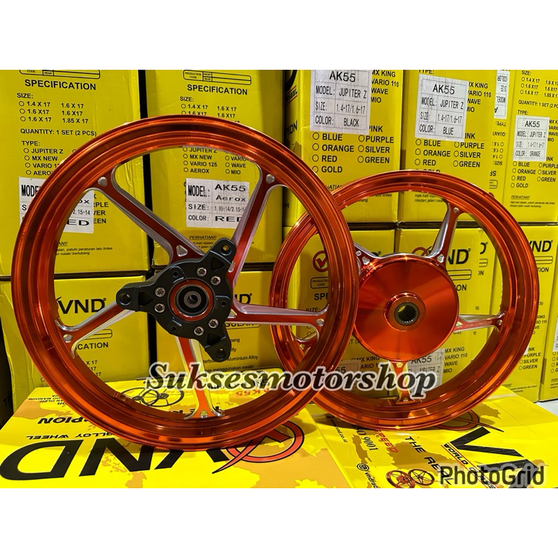 VELG RACING VND AK55 AEROX UK 185/215 RING 14 AK 55 VELG RACING VND AK 55 RING 14 AEROX VND AK 55 AE