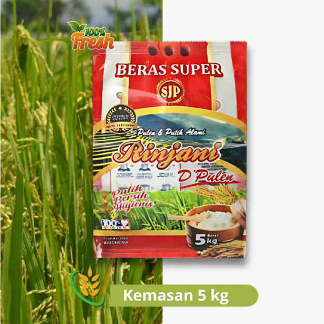

Beras lokal / Beras pulen super ( Kemasan 5kg )