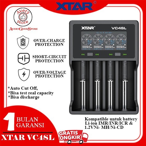 XTAR VC4SL NEW CHARGER FAST CHARGING QC3.0, UPGRADED VERSION FROM VC4S