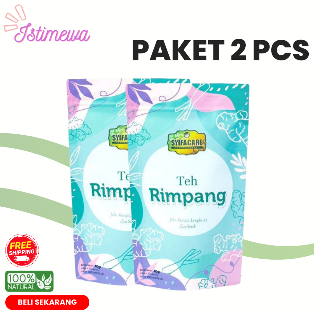 

Paket 2 Teh Celup Rimpang Syifacare Ramuan Teh Herbal JSR Diet Detok Dan Imunitas