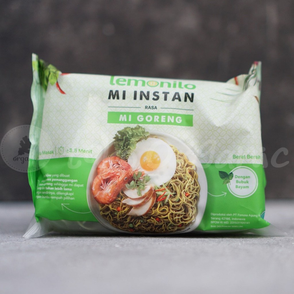 

Mie Goreng Instan Sehat Lemonilo 76gr Rendah Gluten Tanpa Pengawet dan Tanpa MSG