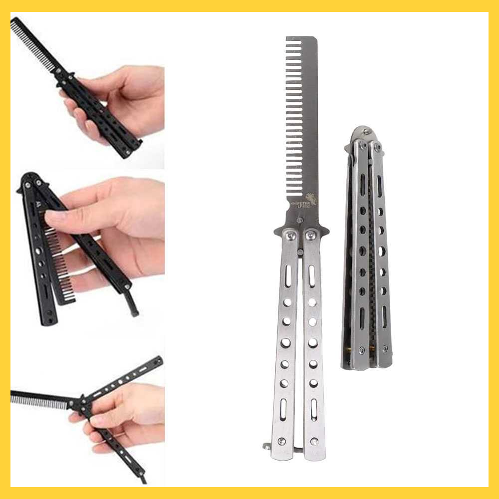Sisir Besi Stainless Steel Perlengkapan Salon || Alat Kecantikan Salon Barang Unik Murah Lucu - LF-9