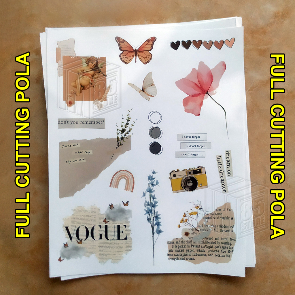 

Stiker Laptop Tumbler Gadget Vintage 01 (Full Cutting Pola)