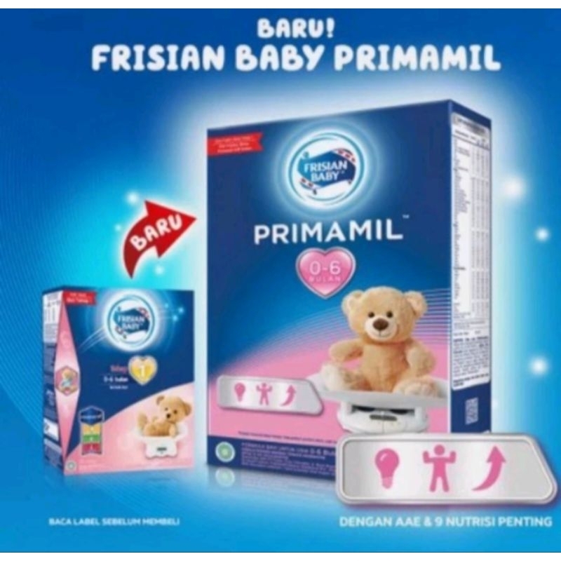 

SUSU FRISIAN BABY PRIMAMIL 0-6 BULAN/6-12 BULAN 750G