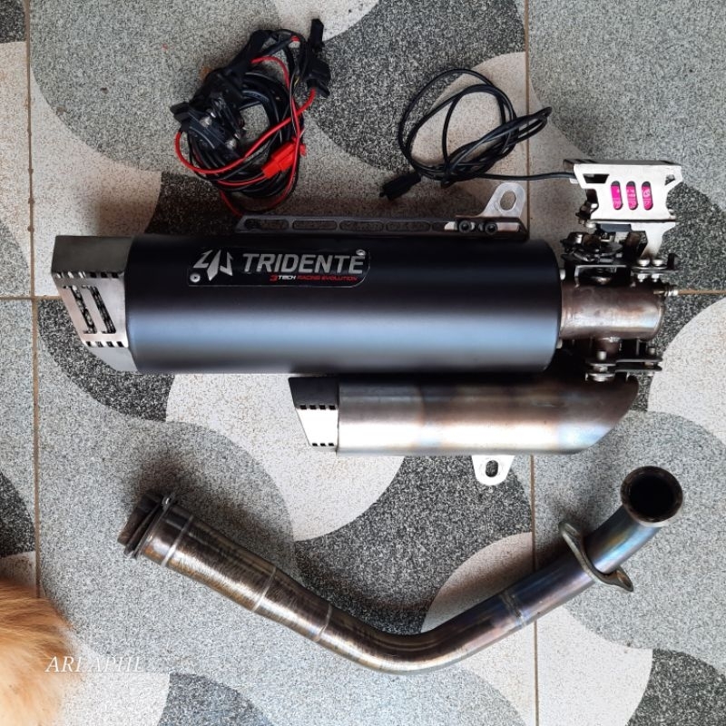 knalpot tridente F23 modular next gen EVA original yamaha XMAX 250 OLD