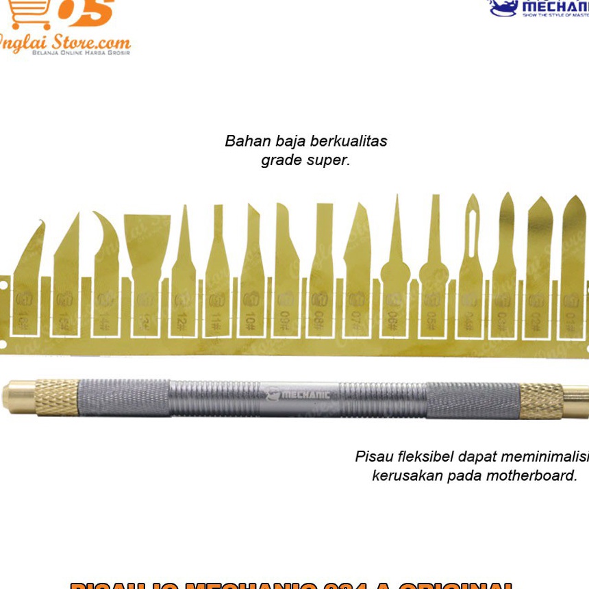 

HJ6 Pisau IC Pen Cutter MECHANIC 34A 17 IN 1 ORIGINAL