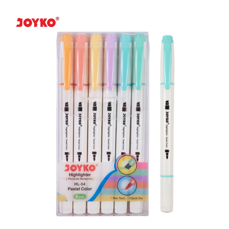 

Highlighter Penanda Joyko HL-54 Set 6 Warna