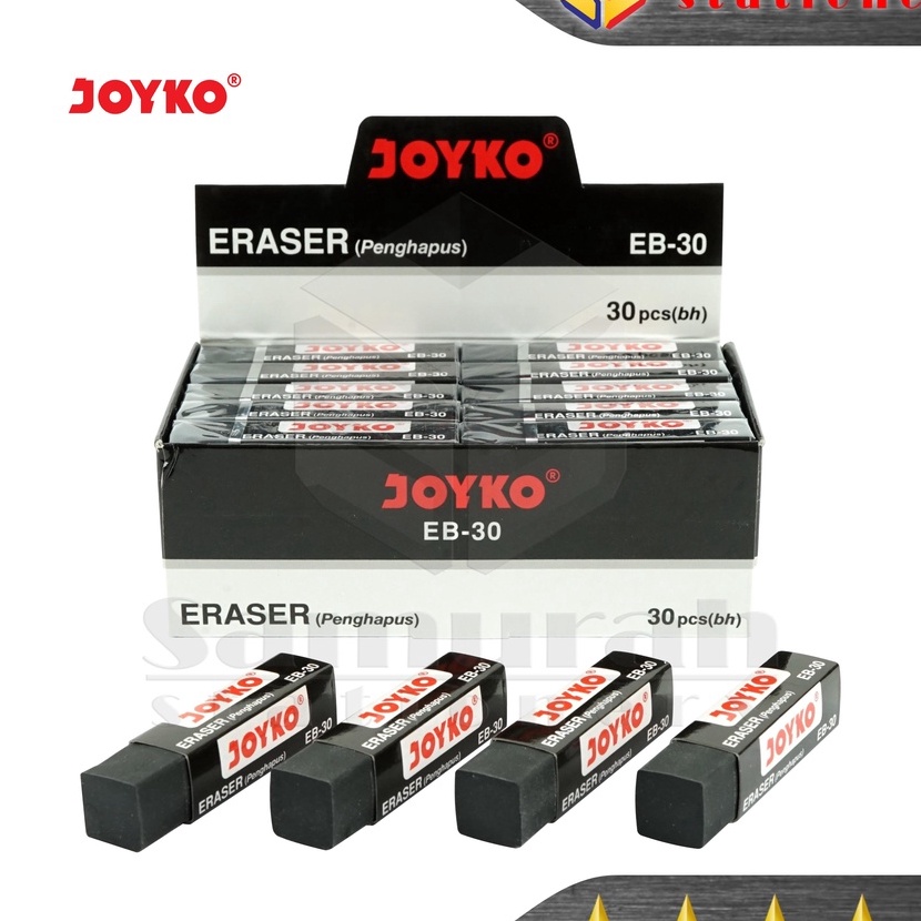 

Langka Penghapus Pensil Joyko isi 3 Tanggung Eraser EB 3 Hitam Black ER 3 Putih White 1 Pak