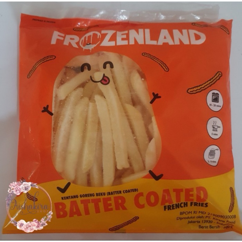 

Kentang Goreng Beku Rasa Keju/Batter Coated Frozenland 500 gram