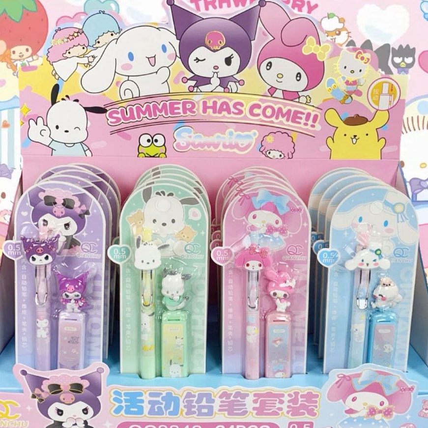 

KI3 Set Pensil Mekanik karakter SANRIO Free Refill Isi Pensil 5 mm Free Pengahapus karakter 8849